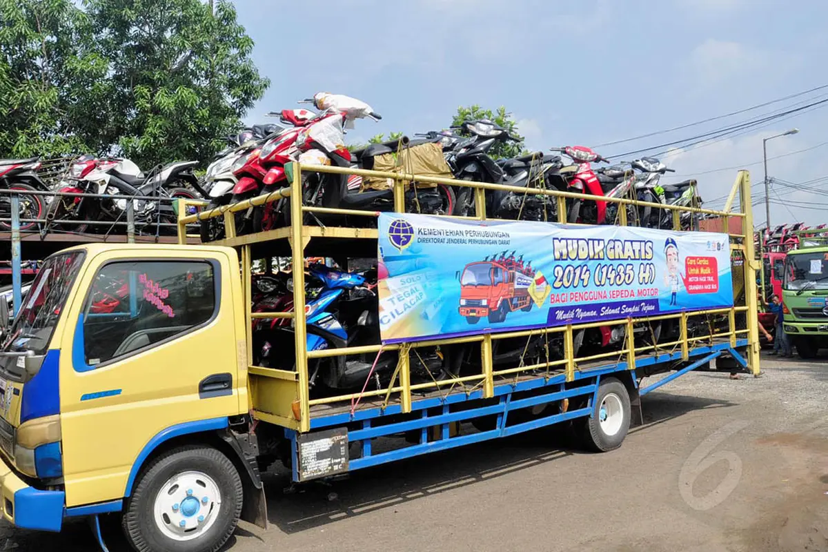 Ribuan Motor Peserta Mudik Gratis Kemenhub Siap Dikirim