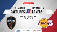 Jadwal NBA, Cleveland Cavaliers Vs LA Lakers. (Bola.com/Dody Iryawan)