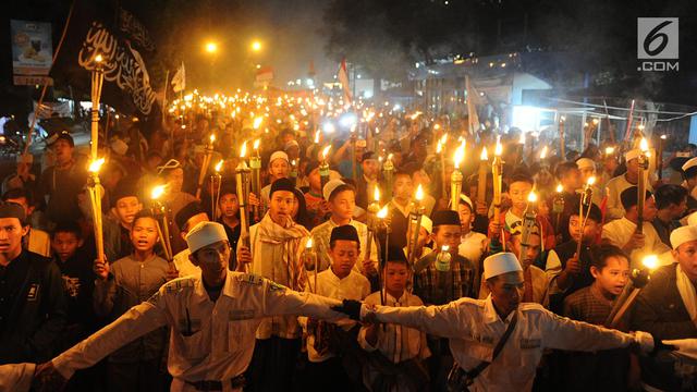 Pawai Sejuta Obor 1 Muharram di Bogor