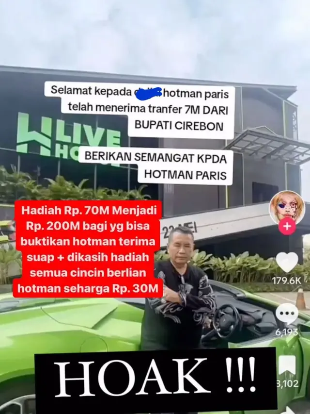 Unggahan dan klarifikasi Hotman Paris. (Foto: Dok. Instagram @hotmanparisofficial)