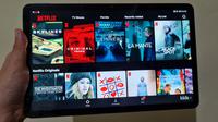 Huawei MatePad untuk nonton Netflix (Liputan6.com/ Agustin Setyo W)