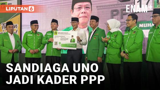 VIDEO: Sandiaga Uno Resmi Jadi Kader PPP, Tapi Belum Resmi Ada Usulan Cawapres