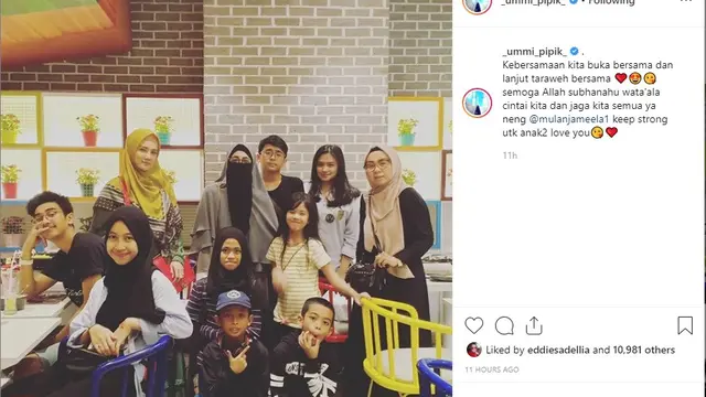 Mulan Jameela (Foto: Instagram/@ummi_pipik)