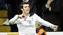 Winger Tottenham Hotspur Gareth Bale menyumbang dua gol bagi timnya saat menjungkalkan Blackburn 4-2 di White Hart Lane, 13 November 2010. AFP PHOTO/OLLY GREENWOOD