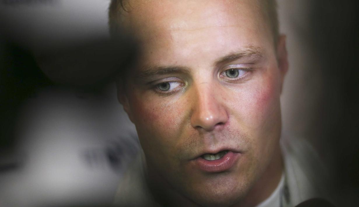 Valtteri Bottas dari Williams  berada pada urutan ke-7 dengan catatan waktu 1m 25.648s pada hari ke-2 sesi tes pramusim di Sirkuit Catalunya, Barcelona, Selasa (23/2/2016) malam WIB. (EPA/Srdjan Suki)