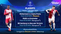Live streaming babak playoff Liga Champions kini bisa di Vidio.