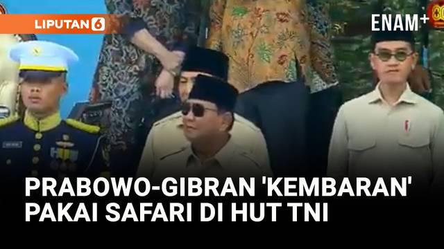 Presiden Prabowo Subianto menjadi Inspektur Upacara Puncak peringatan HUT ke-80 TNI digelar di Lapangan Monas, Jakarta, pada Minggu (5/10/2025).