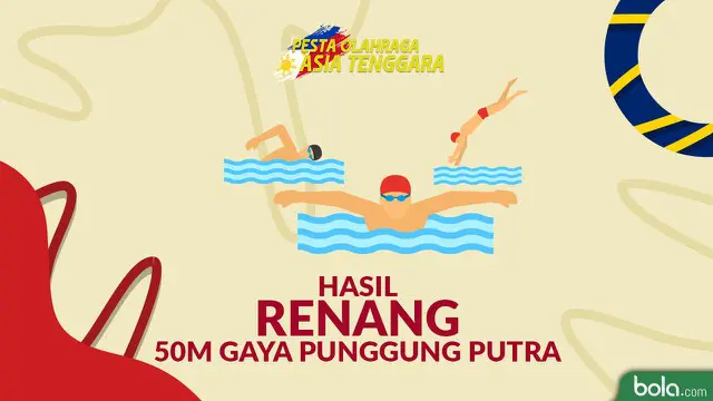 Berita video catatan Siman Sudartawa saat meraih emas dari cabang olahraga renang 50m gaya punggung putra.