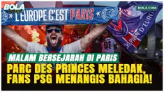 Ribuan suporter PSG memadati Parc des Princes, Paris, untuk menyaksikan final Liga Champions 2026 melawan Arsenal, Sabtu (30/5/2026). Setelah menang 4-3 lewat adu penalti usai bermain imbang 1-1, fans merayakan gelar dengan penuh emosi dan nyanyian k...