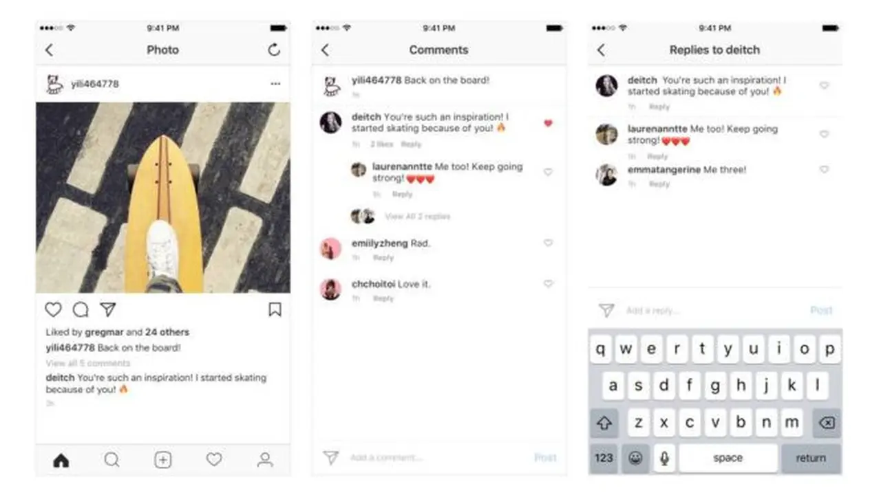Fitur Berbalas Komentar di Instagram