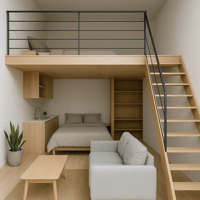Rumah Minimalis 6x10 dengan Loft Multifungsi/Gambar Via ChatGPT