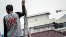 Dalam aksinya, buruh menuntut kenaikan upah minimum provinsi (UMP) DKI Jakarta Tahun 2015 hingga 30 persen, (22/10/14). (Liputan6.com/Faizal Fanani)