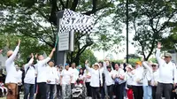 Jelang Ramadan, Wakil Ketua DPRD Jakarta Lepas Jalan Sehat Warga Taman Rasuna