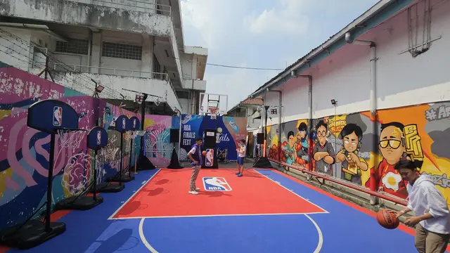 Suasana NBA Final Fest di Jakarta