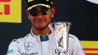 "Itu (pembicaraan dengan Ferrari) sama sekali tidak terjadi," ucap Hamilton.