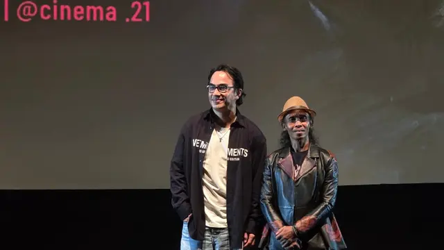 Yayan Ruhian dan Joe Taslim dalam konferensi pers The Furious. (Ratnaning Asih/ Liputan6.com)