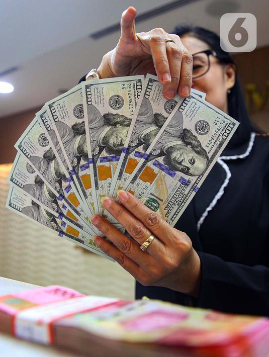 Pada saat yang sama, Senin (13/1/2025), indeks dolar AS terpantau naik 0,16% ke posisi 109,82. (Liputan6.com/Angga Yuniar)