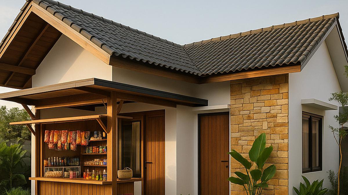10 Model Rumah L-Shape dengan Warung Kecil di Depan, Hemat Ruang Tapi Tetap Nyaman