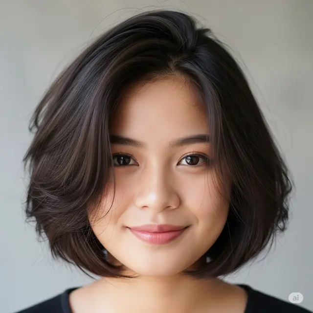 Inspirasi Rambut Pendek Anti Ribet untuk Wajah Bulat