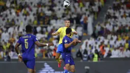 Sumbangan satu gol Ronaldo turut membawa Al Nassr menang 4-1. (twitter/al nassr)
