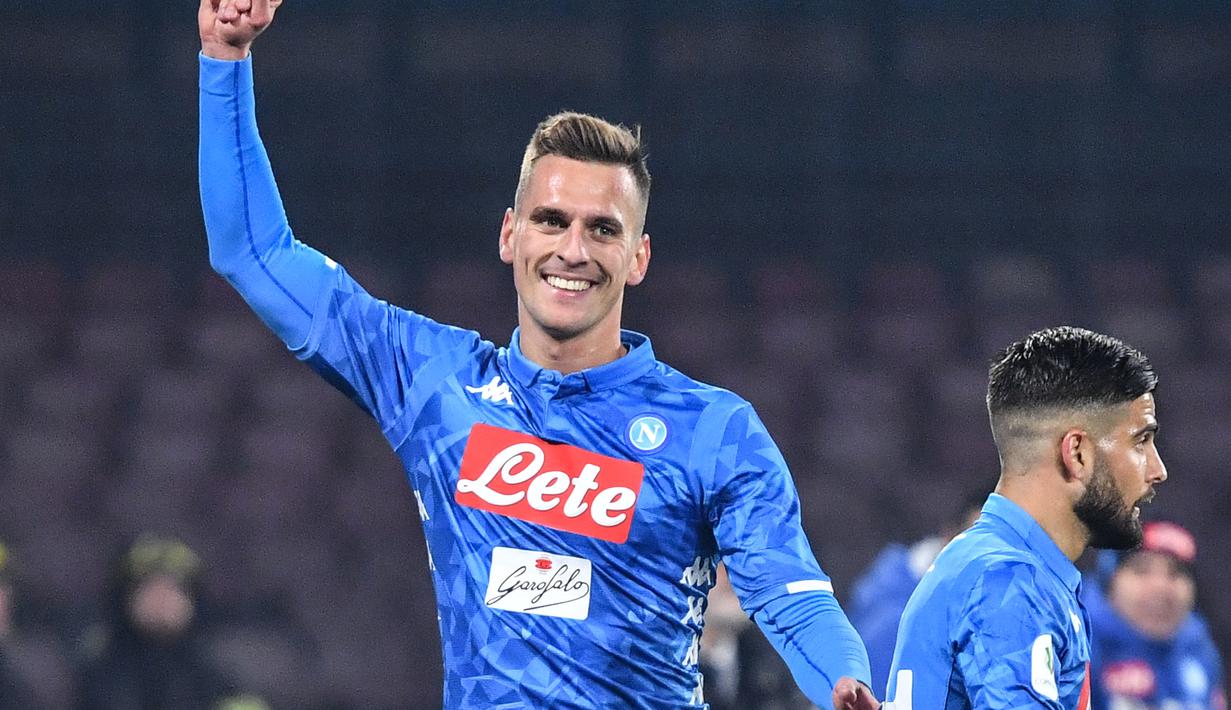 6. Arkadiusz Milik (Napoli) - 11 gol dan 1 assist (AFP/Alberto Pizzoli)