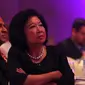 Mantan Menteri Pariwisata, Mari Elka Pangestu saat menghadiri konferensi internasional 'In The Zone' di Jakarta, Sabtu (14/5). (Liputan6.com/Angga Yuniar)