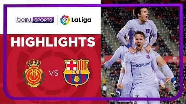 Berita video highlights laga pekan ke-19 Liga Spanyol (LaLiga) 2021/2022 antara Mallorca melawan Barcelona yang berakhir dengan skor 0-1, Senin (3/1/2022) dinihari WIB. Luuk de Jong menjadi penentu kemenangan.