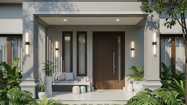 Teras Rumah Sederhana Minimalis Elegan