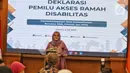 Deklarasi ini bertujuan untuk pencegahan, pengawasan, dan menindaklanjuti segala pelanggaran yang terjadi pada hak-hak politik disabilitas pada Pemilu Serentak Tahun 2024 secara inklusif. (Liputan6.com/Angga Yuniar)