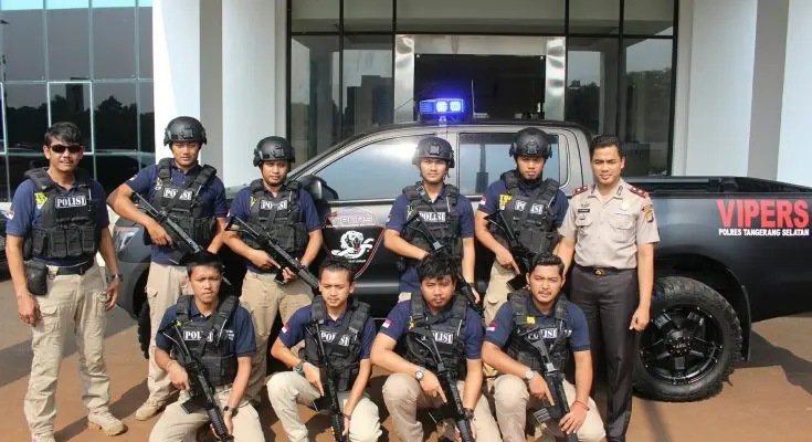 Dua tim khusus kepolisian dari Polres Tangerang dan Tangerang Selatan dibentuk untuk menjaga kondusifitas dua wilayah tersebut (/Pramita)