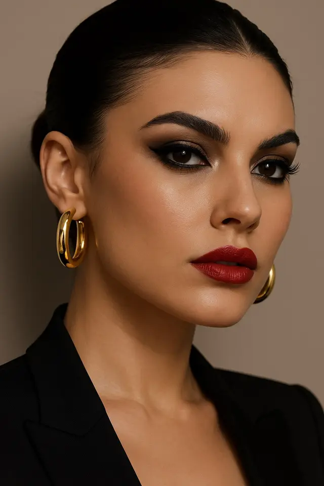 3. Anting Hoop, Glamor yang Tegas