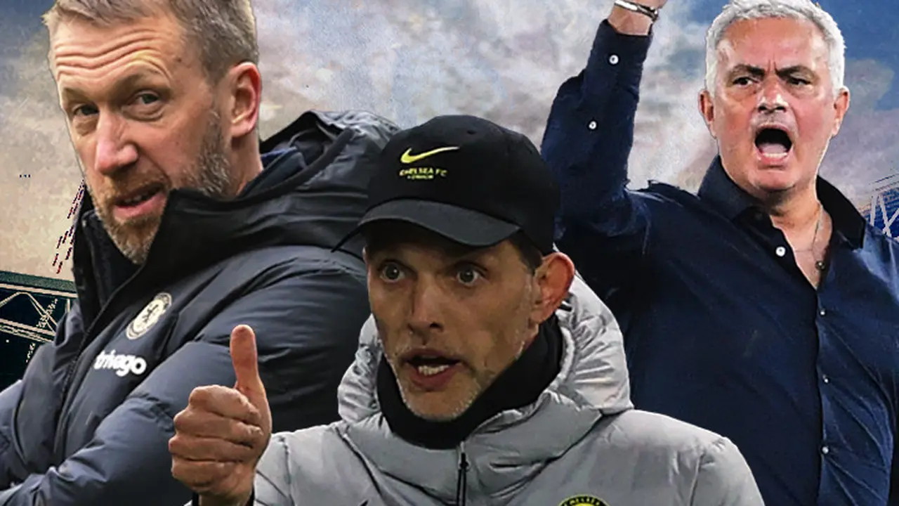 Ilustrasi - Jose Mourinho, Graham Potter, Thomas Tuchel