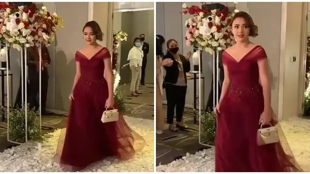 6 Momen Amanda Manopo di Pernikahan Kakaknya, Didampingi Billy Syahputra