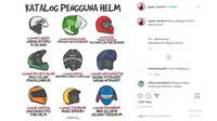 Meme Otomotif Pekan Ini: Inilah Katalog Pengguna Helm