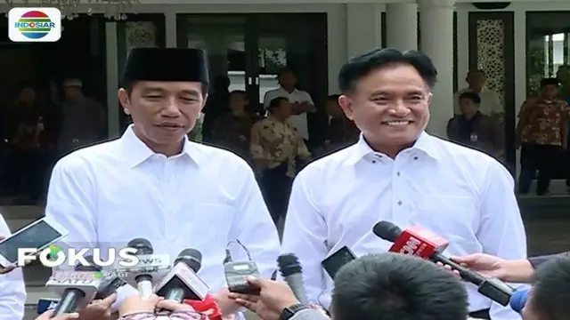 Yusril Ihza Mahendra tegaskan akan gelar deklarasi dukungan untuk Jokowi-Ma’ruf pada Rakernas PBB pada Januari 2019.