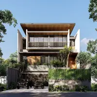 ilustrasi rumah kontemporer by The Design Studio