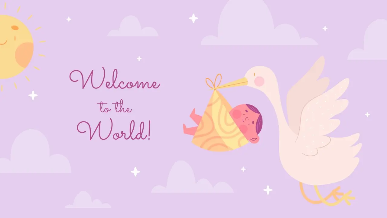 Ilustrasi ucapan kelahiran bayi