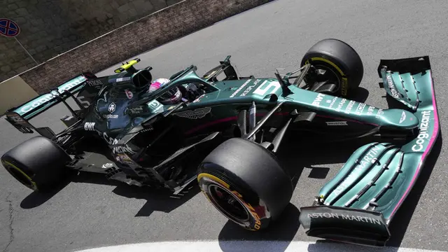 Foto F1: Podium Pertama Perez dan Vettel Bersama Mobil Baru