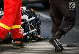 Ilustrasi Foto Kecelakaan Motor (iStockphoto)