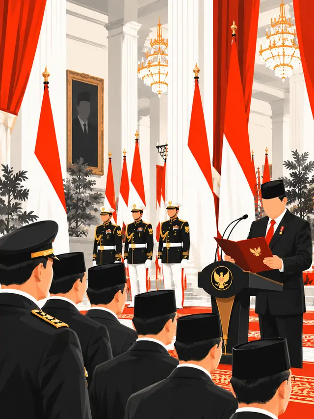 Infografis 9 Pejabat Baru yang Dilantik dari Reshuffle Kabinet Prabowo.
