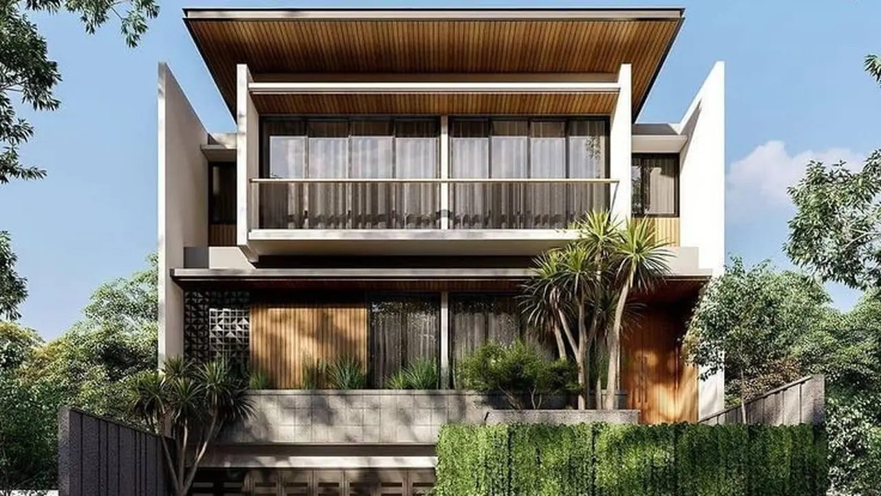 Desain Rumah Kontemporer Tropis