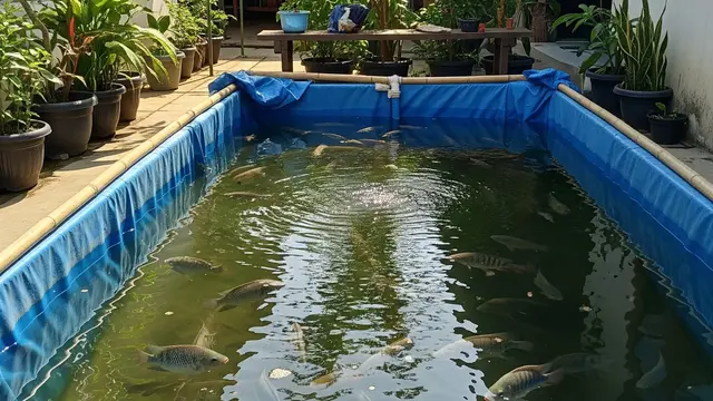 Tips Ternak Ikan Nila di Kolam Terpal Kecil