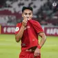 Penggawa Persija Jakarta Novri Setiawan merayakan gol ke gawang Shan United pada laga AFC Cup di Stadion Utama Gelora Bung Karno, Rabu (15/5/2019). (Dok Persija)