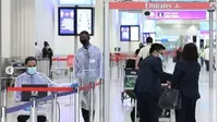 Bandara Dubai Gunakan Anjing untuk Lacak Penumpang Terinfeksi Covid-19. (dok.Instagram @dubaiairports/https://www.instagram.com/p/CCWLPOFp57H/Henry)
