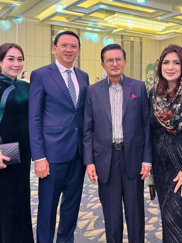 Puput dan Ahok di ultah Ashanty ke-40