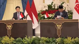 Prabowo Bertemu PM Singapura: Sengketa Harus Diselesaikan Lewat Diplomasi