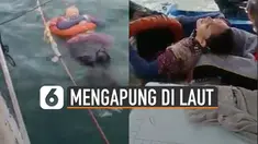 Setelah dikabarkan 2 tahun menghilang. Perempuan ini ditemukan mengapung di laut. Beruntungnya perempuan ini masih hidup.