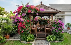 15 Tanaman yang Cocok Mengelilingi Gazebo, Taman Rumah Lebih Asri dan Menawan