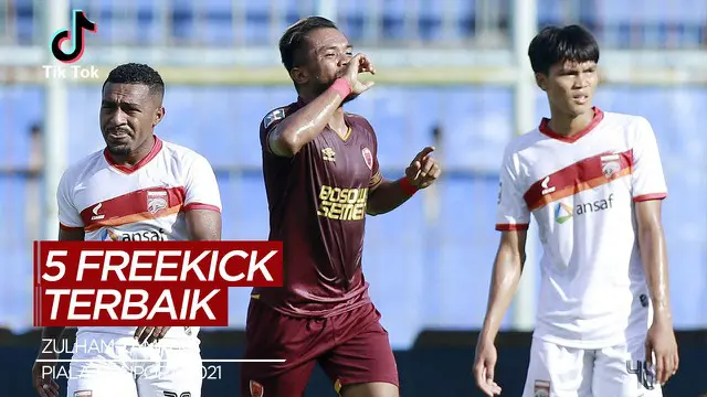 Berita Video TikTok Bola.com, 5 Free Kick Terbaik Babak Grup Piala Menpora 2021, Salah Satunya Zulham Zamrun