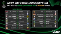 Link Live Streaming UEFA Conference League 2021/2022 Matchday 6 di Vidio. (Sumber : dok. vidio.com)